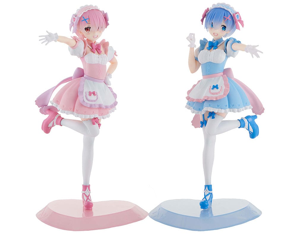 FURYU TENITOL Yumekawa Maid Rem & Ram Set With Bonus