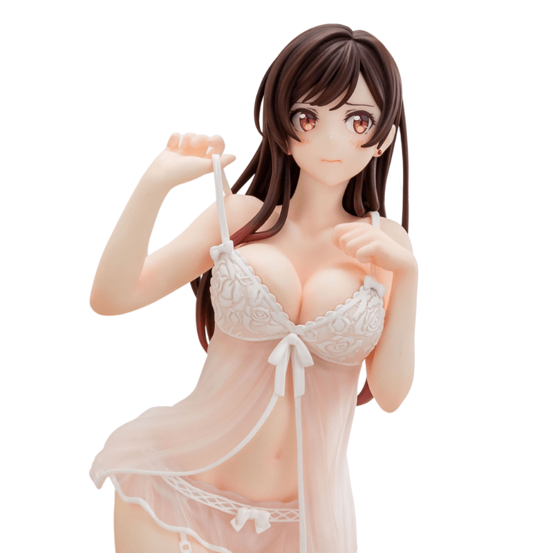 HAKOIRI-MUSUME INC. Rent-A-Girlfriend Chizuru Mizuhara (See-Through Lingerie White Angel Ver.) 1/6 Scale Figure