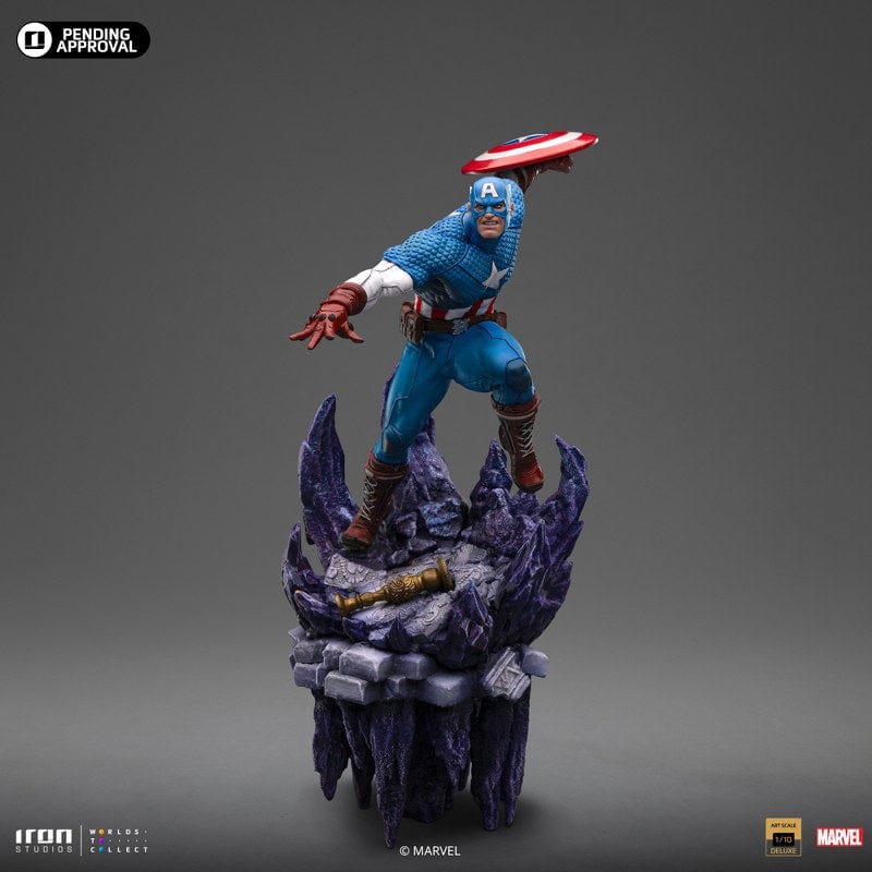 IRON STUDIOS Captain America Deluxe - Infinity Gauntlet Diorama - Art Scale 1/10