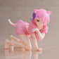 TAITO Re:Zero -Starting Life in Another- World Desktop Cute - Ram (Cat Roomwear Ver.) Figure