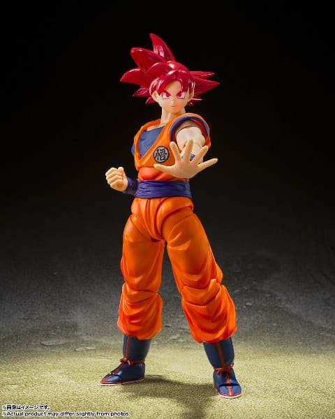 BANDAI SPIRITS Dragon Ball Super S.H.Figuarts Super Saiyan God Goku (Saiyan God of Virtue)