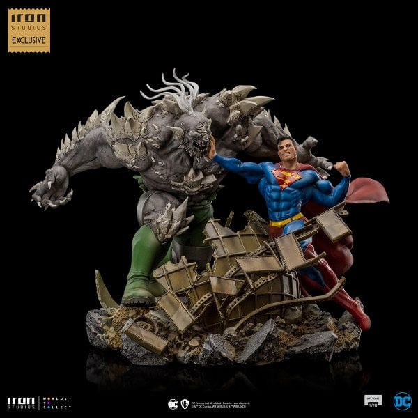 IRON STUDIOS Superman vs Doomsday - DC Comics Exclusive 10 Years - Art Scale 1/10