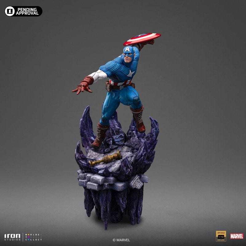 IRON STUDIOS Captain America Deluxe - Infinity Gauntlet Diorama - Art Scale 1/10
