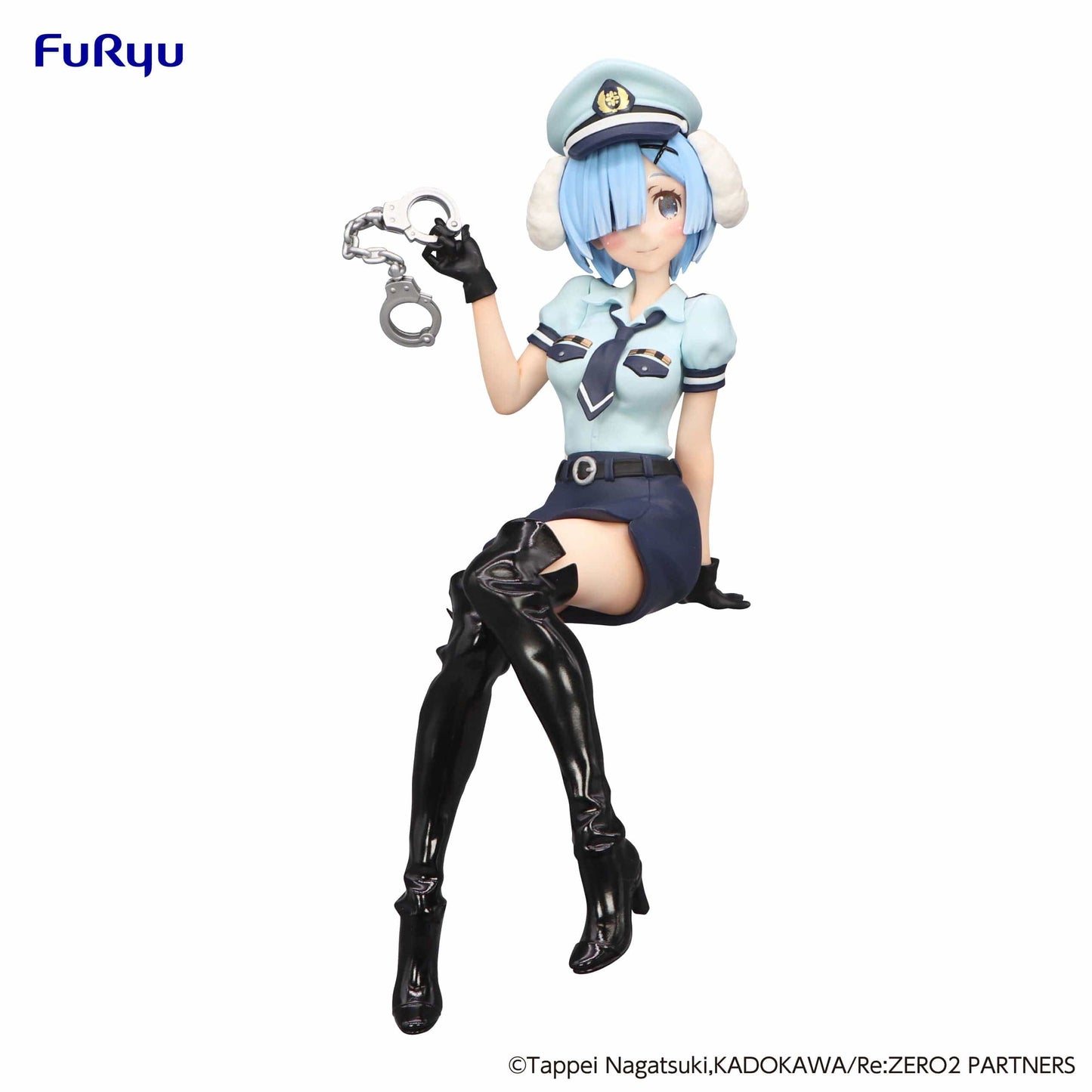 FURYU Re:Zero -Starting Life in Another World- Rem (Inumimi Police Ver.) Noodle Stopper Figure