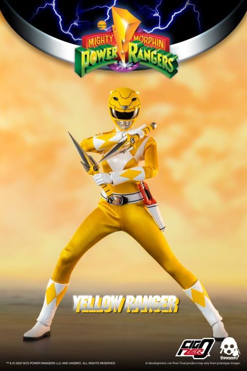 THREEZERO Mighty Morphin Power Rangers FigZero Yellow Ranger 1/6 Scale Figure