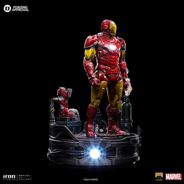 IRON STUDIOS Iron Man Unleashed Deluxe - Marvel Comics - Art Scale 1/10