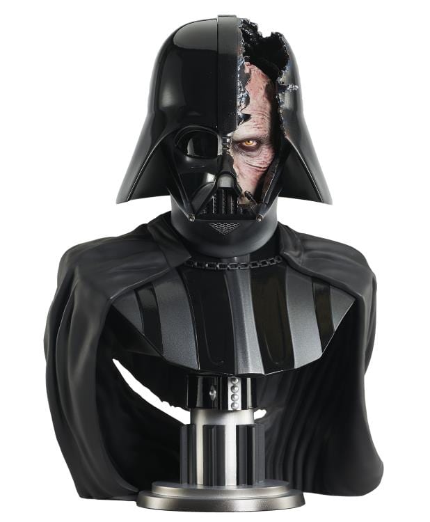 DIAMOND SELECT Star Wars: Obi-Wan Kenobi Legends in 3D Darth Vader (Damaged Helmet) 1/2 Scale Limited Edition Bust