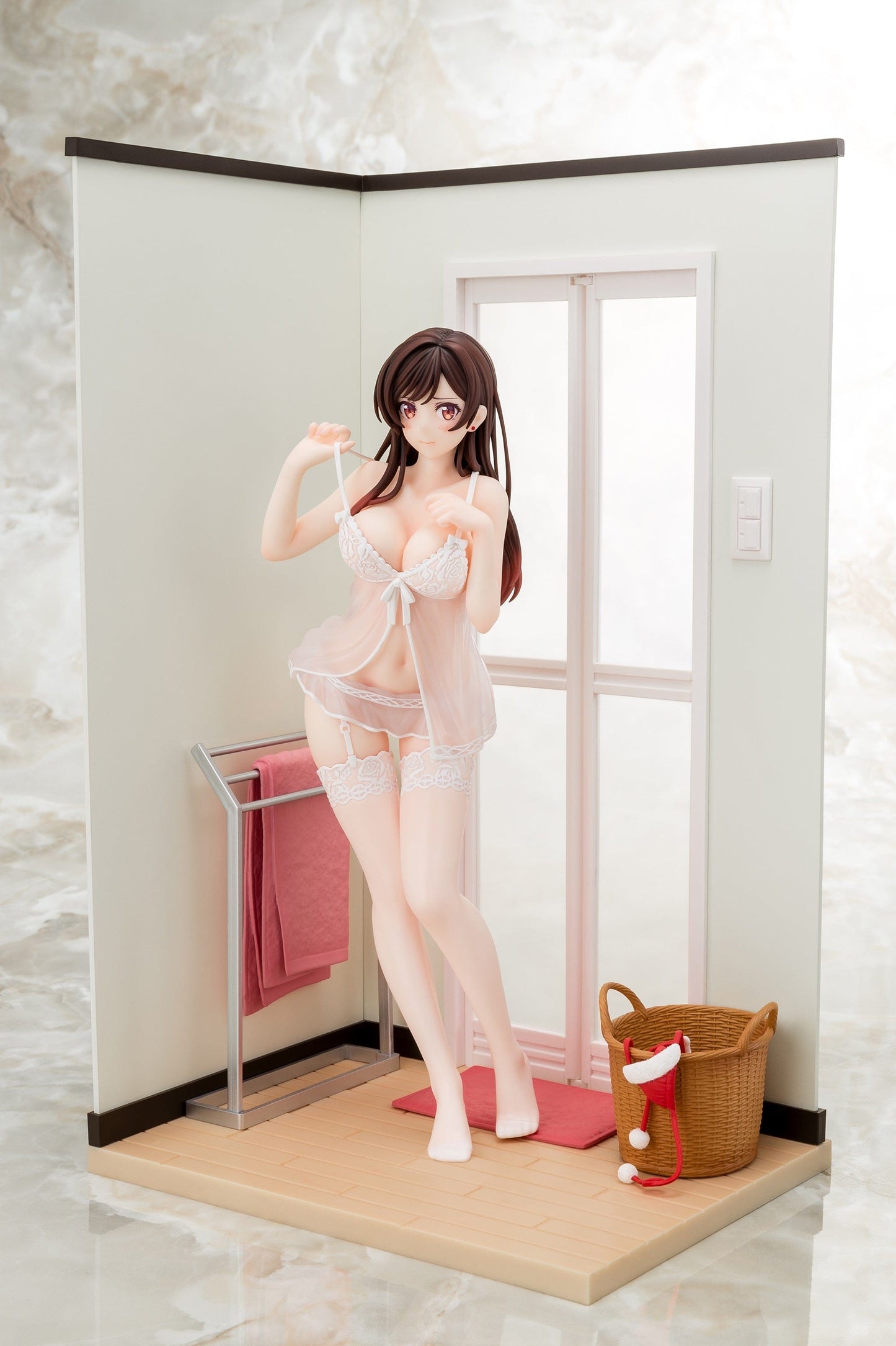 HAKOIRI-MUSUME INC. Rent-A-Girlfriend Chizuru Mizuhara (See-Through Lingerie White Angel Ver.) 1/6 Scale Figure