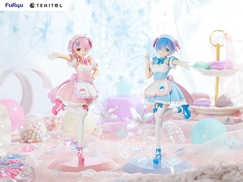 FURYU TENITOL Yumekawa Maid Rem & Ram Set With Bonus