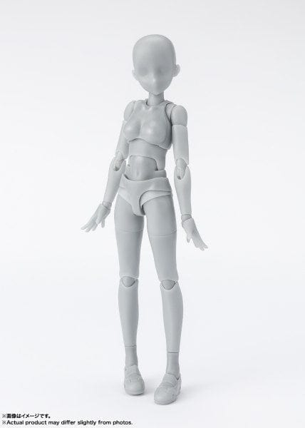 BANDAI SPIRITS S.H.Figuarts DX Body-chan School Life Edition Set (Gray Color Ver.)