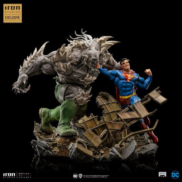 IRON STUDIOS Superman vs Doomsday - DC Comics Exclusive 10 Years - Art Scale 1/10