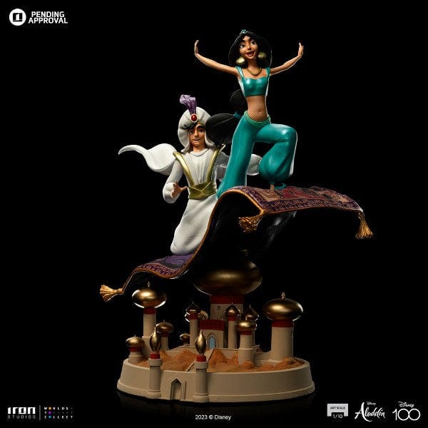 IRON STUDIOS Aladdin and Jasmine - Disney 100TH - Aladdin - Art Scale 1/10