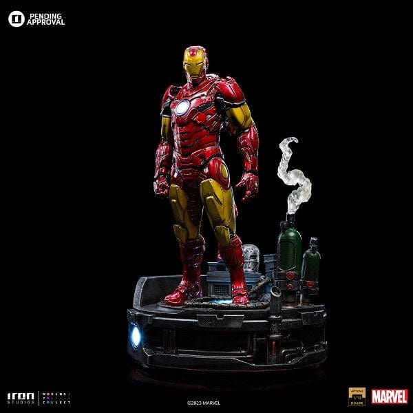 IRON STUDIOS Iron Man Unleashed Deluxe - Marvel Comics - Art Scale 1/10