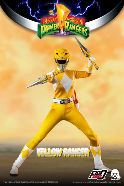 THREEZERO Mighty Morphin Power Rangers FigZero Yellow Ranger 1/6 Scale Figure