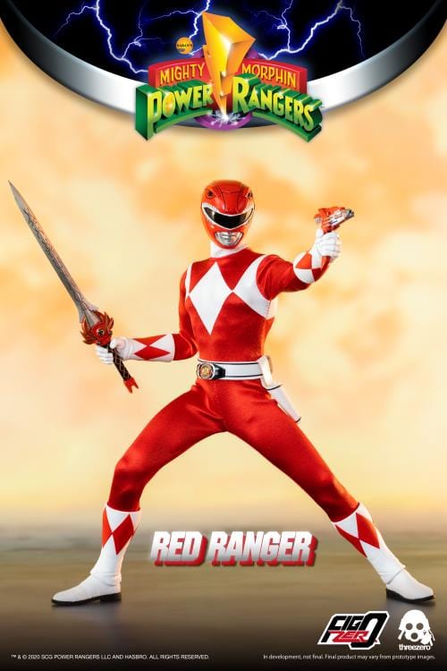 THREEZERO Mighty Morphin Power Rangers FigZero Red Ranger 1/6 Scale Figure