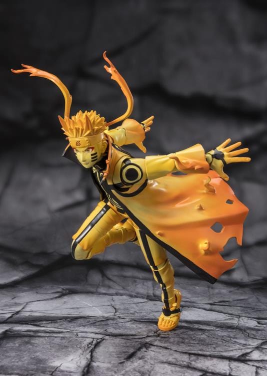 BANDAI SPIRITS Naruto: Shippuden S.H.Figuarts Naruto Uzumaki (Kurama Link Mode Ver.) (The Power of Hope That Connects Feelings) Exclusive