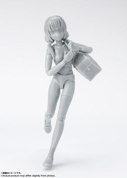 BANDAI SPIRITS S.H.Figuarts DX Body-chan School Life Edition Set (Gray Color Ver.)