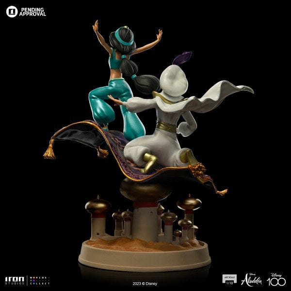 IRON STUDIOS Aladdin and Jasmine - Disney 100TH - Aladdin - Art Scale 1/10