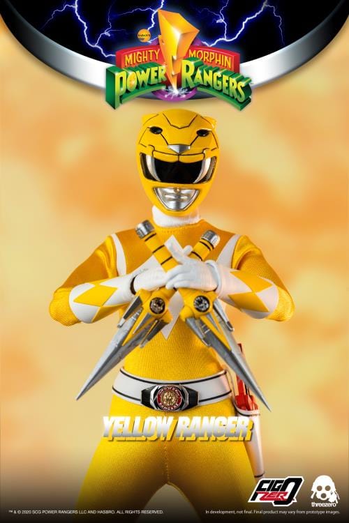 THREEZERO Mighty Morphin Power Rangers FigZero Yellow Ranger 1/6 Scale Figure