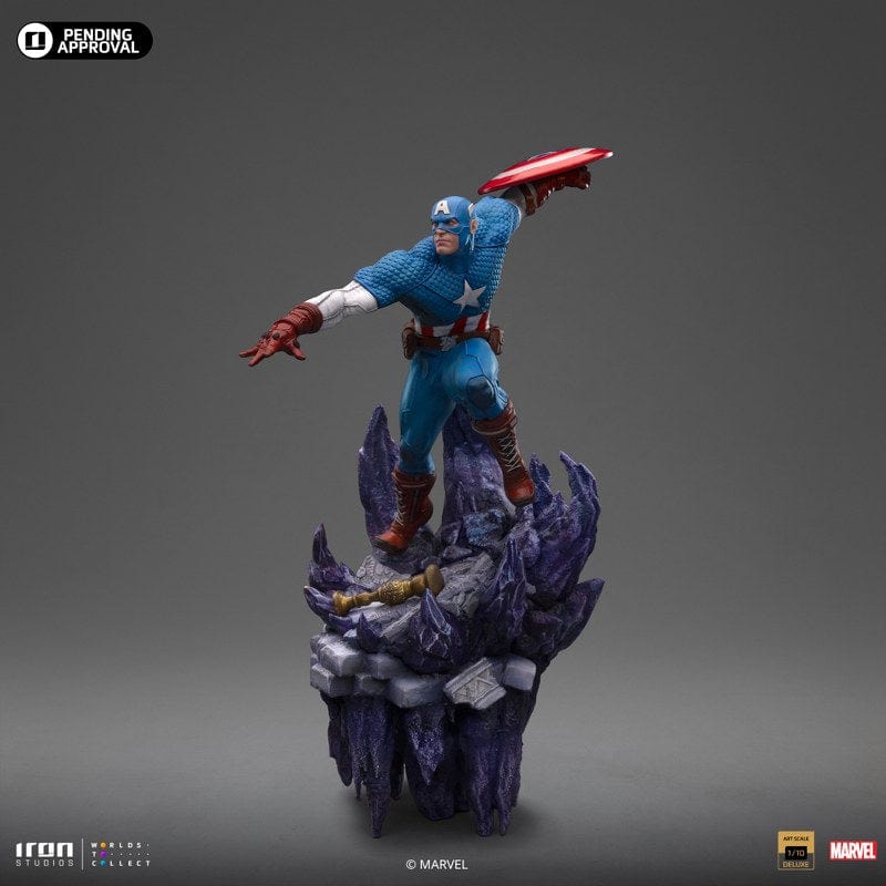 IRON STUDIOS Captain America Deluxe - Infinity Gauntlet Diorama - Art Scale 1/10