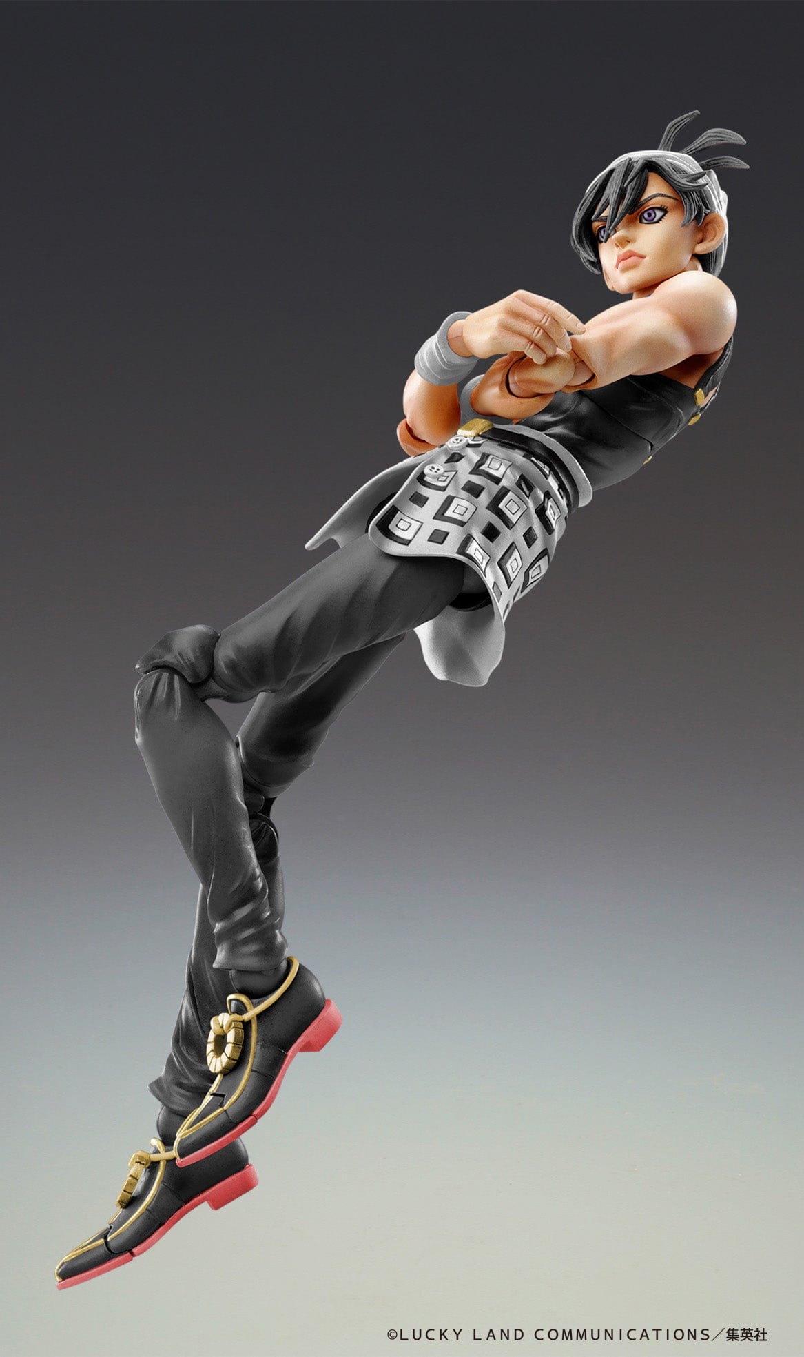 MEDICOS JoJo's Bizarre Adventure Super Action Statue Narancia Ghirga & Aerosmith (Black Ver.)