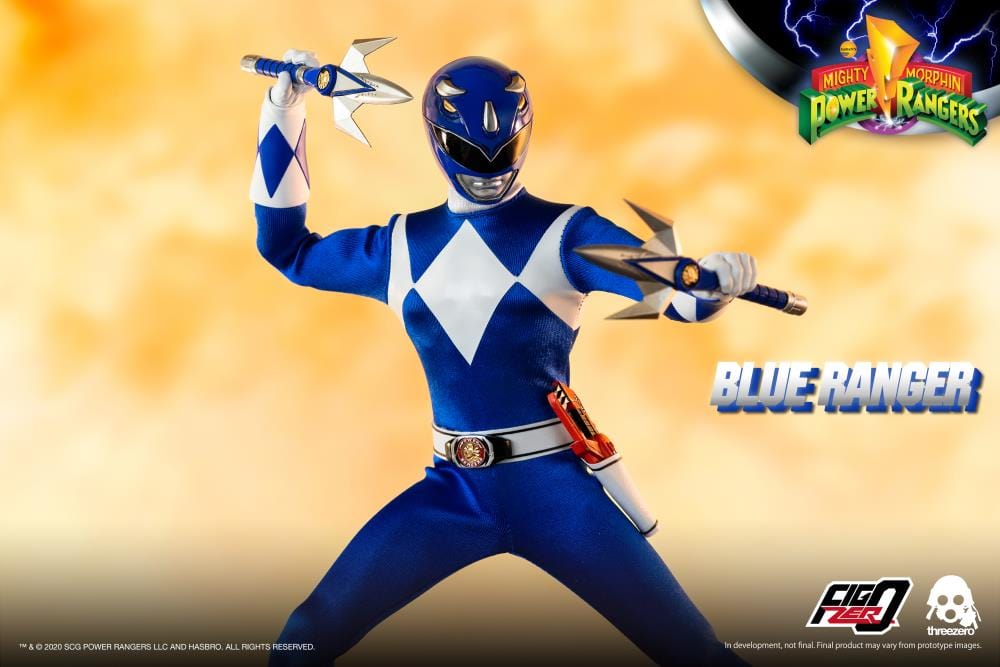 THREEZERO Mighty Morphin Power Rangers FigZero Blue Ranger 1/6 Scale Figure