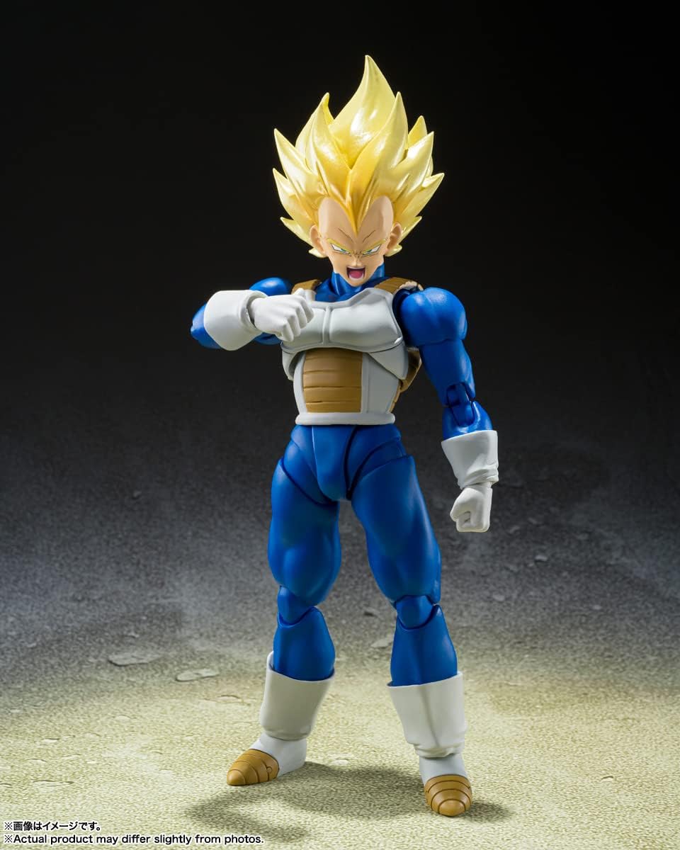 BANDAI SPIRITS Dragon Ball Z S.H.Figuarts Super Saiyan Vegeta (Awakened Super Saiyan Blood)