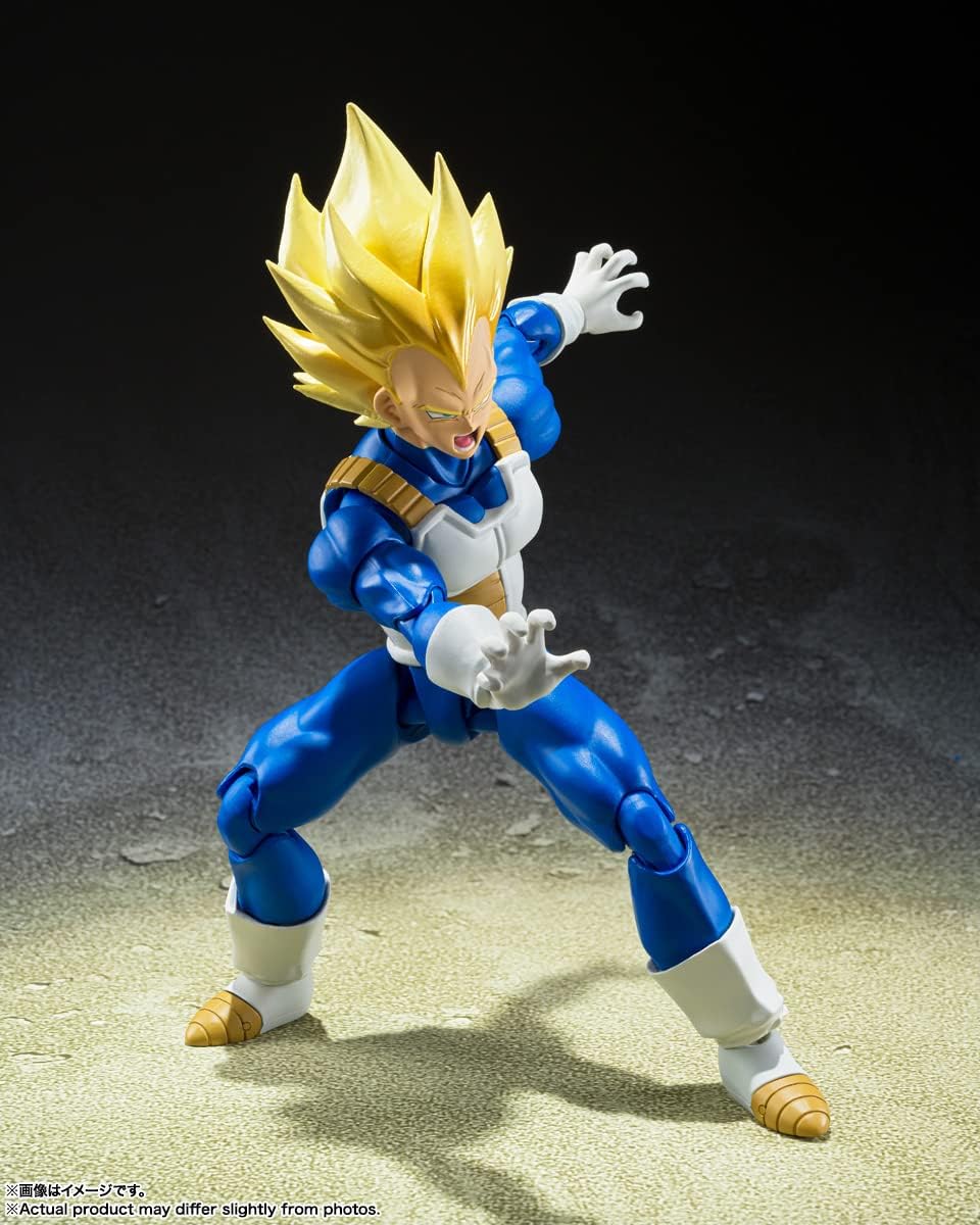 BANDAI SPIRITS Dragon Ball Z S.H.Figuarts Super Saiyan Vegeta (Awakened Super Saiyan Blood)