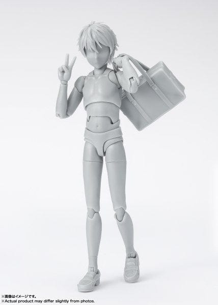 BANDAI SPIRITS S.H.Figuarts DX Body-kun School Life Edition Set (Gray Color Ver.)