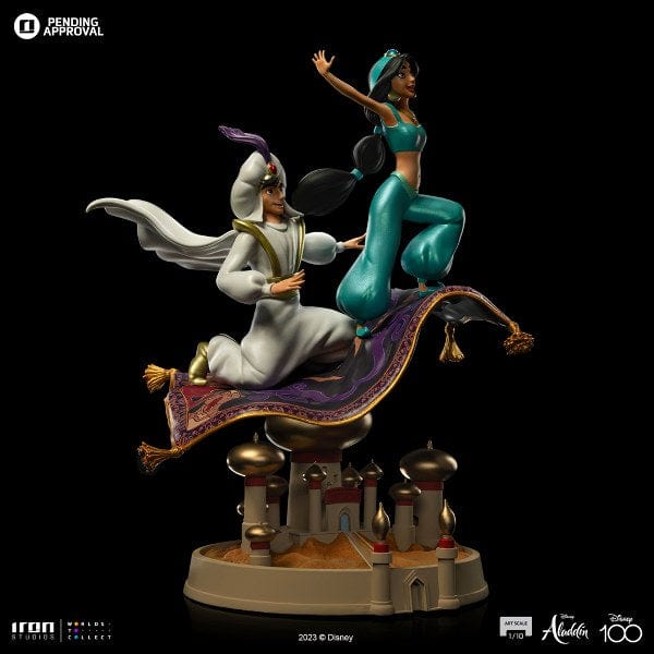 IRON STUDIOS Aladdin and Jasmine - Disney 100TH - Aladdin - Art Scale 1/10