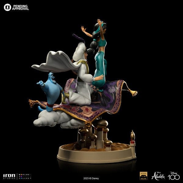 IRON STUDIOS Aladdin and Jasmine Deluxe - Disney 100TH - Aladdin - Art Scale 1/10