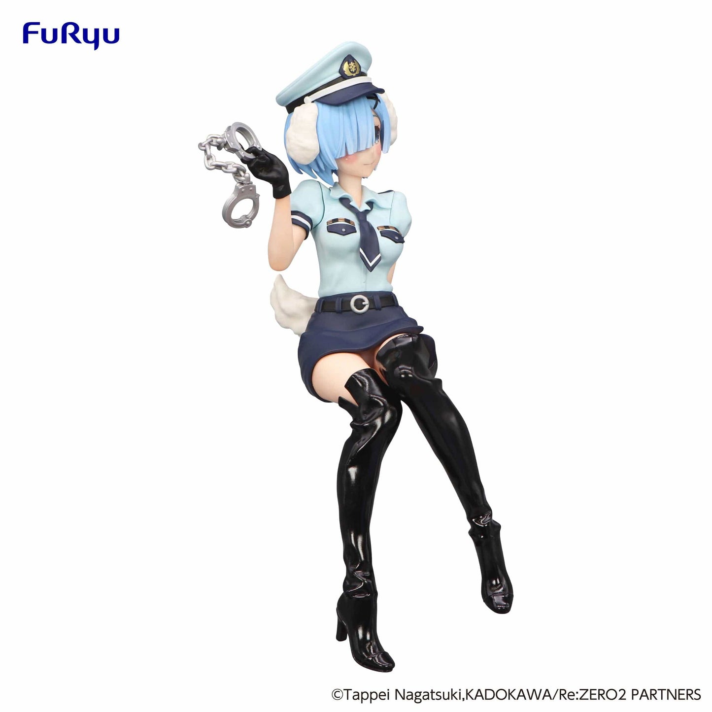 FURYU Re:Zero -Starting Life in Another World- Rem (Inumimi Police Ver.) Noodle Stopper Figure