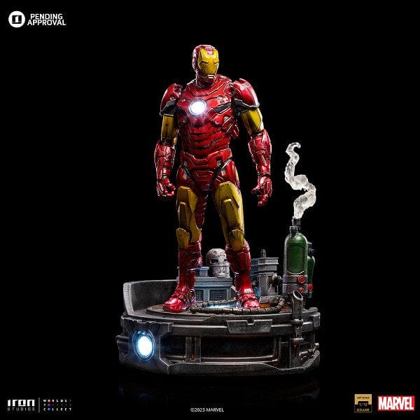 IRON STUDIOS Iron Man Unleashed Deluxe - Marvel Comics - Art Scale 1/10