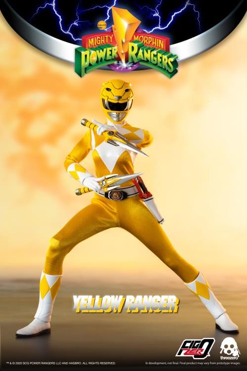 THREEZERO Mighty Morphin Power Rangers FigZero Yellow Ranger 1/6 Scale Figure