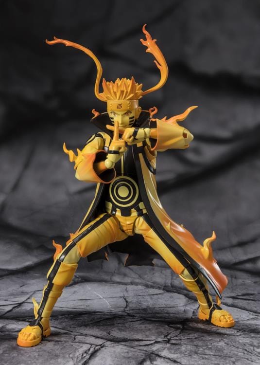 BANDAI SPIRITS Naruto: Shippuden S.H.Figuarts Naruto Uzumaki (Kurama Link Mode Ver.) (The Power of Hope That Connects Feelings) Exclusive