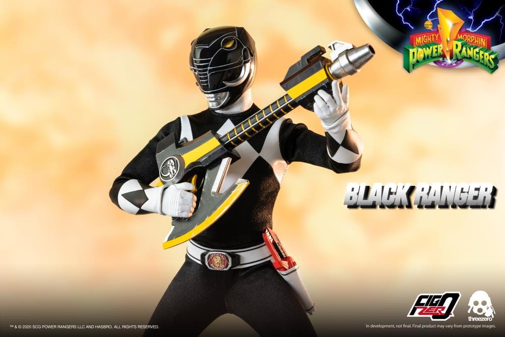 THREEZERO Mighty Morphin Power Rangers FigZero Black Ranger 1/6 Scale Figure