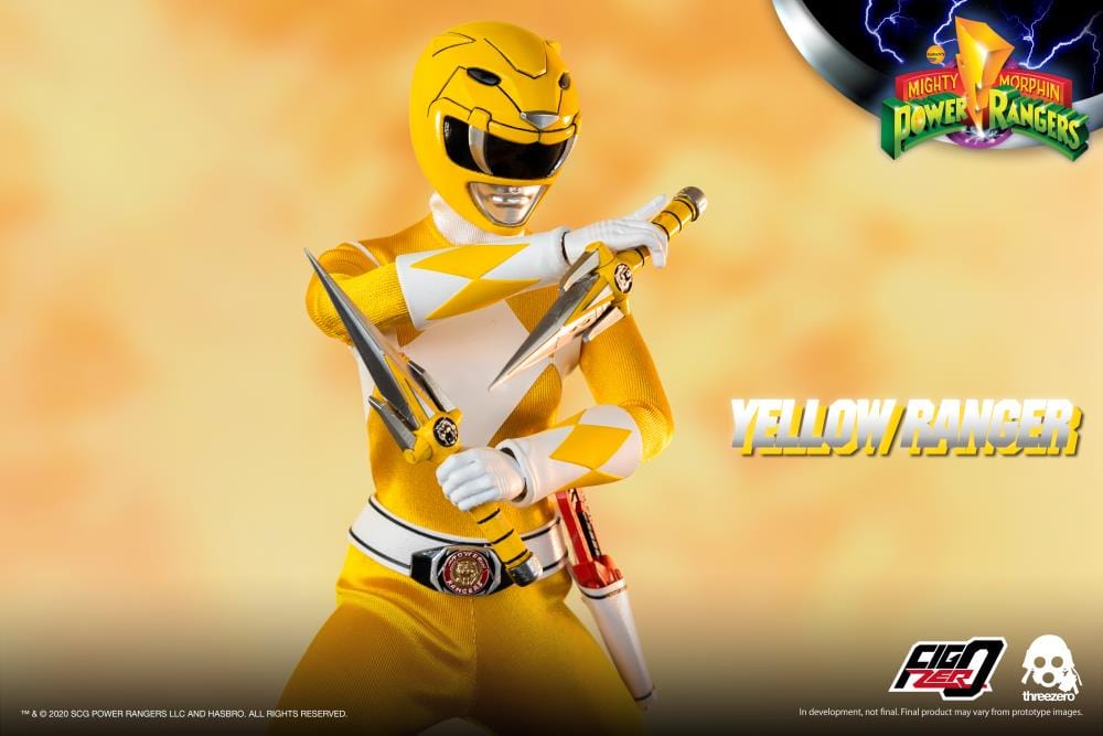 THREEZERO Mighty Morphin Power Rangers FigZero Yellow Ranger 1/6 Scale Figure