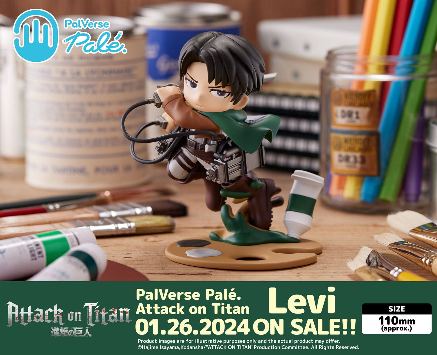 BUSHIROAD CREATIVE Attack on Titan PalVerse Pale Levi Ackerman