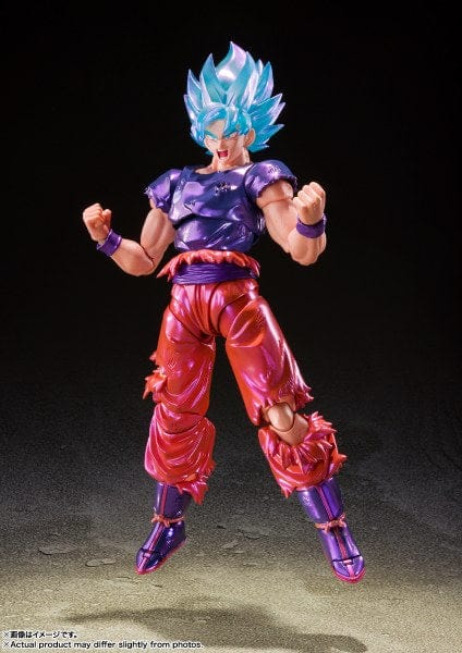 BANDAI SPIRITS Dragon Ball Super S.H. Figuarts Son Goku (Kaio-ken Ver. Vjump Limited 30th Anniversary + SHF Gamma 1 + SHF Gamma 2