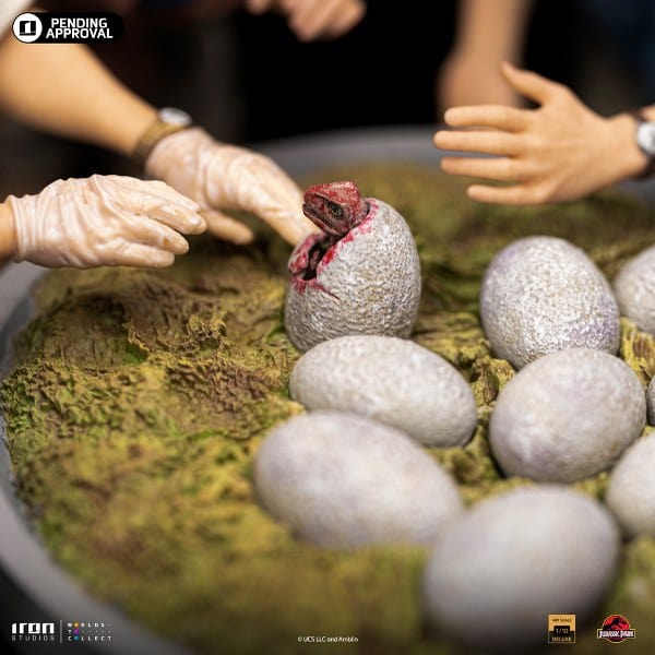 IRON STUDIOS Dino Hatching Deluxe - Jurassic Park - Art Scale 1/10