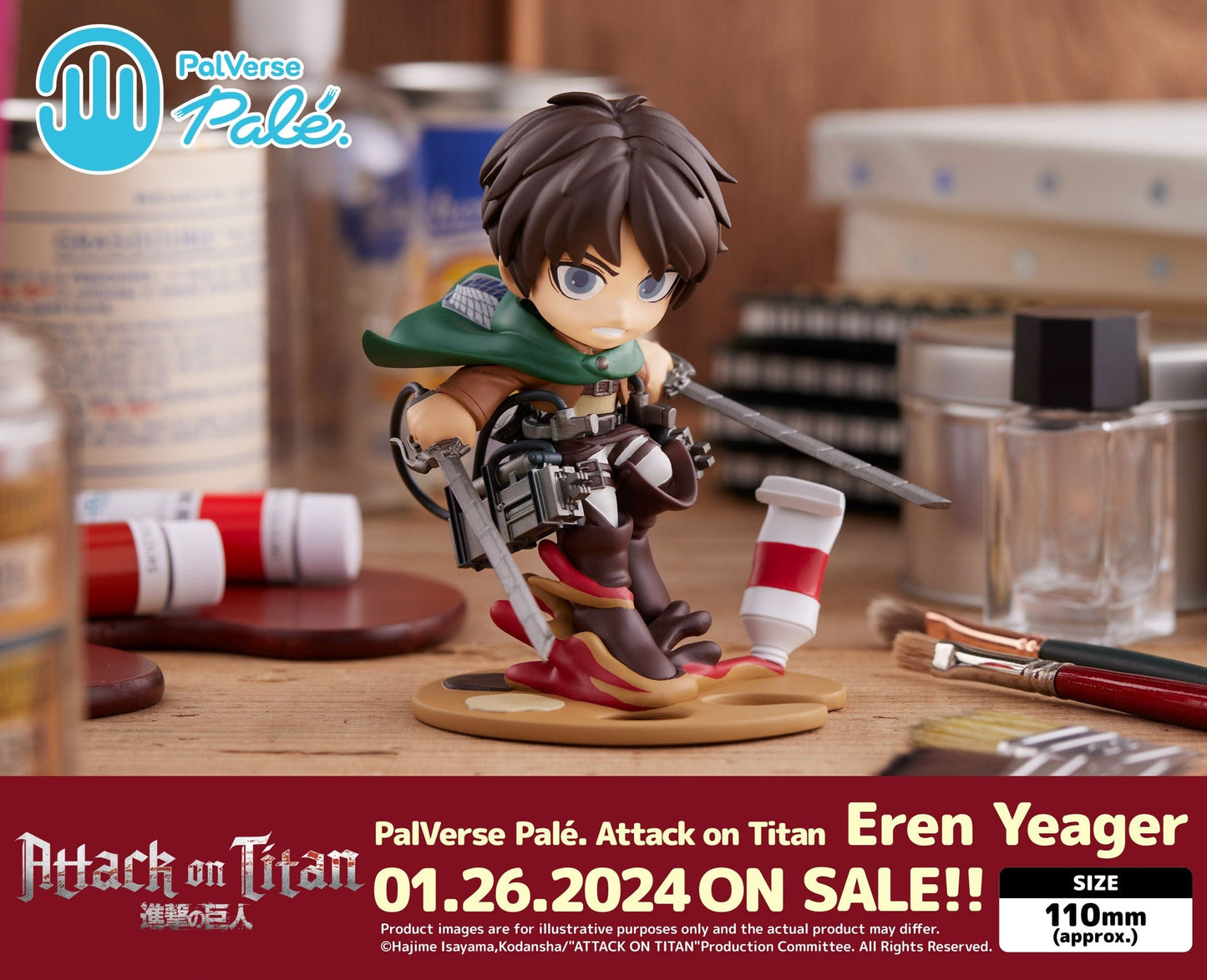 BUSHIROAD CREATIVE Attack on Titan PalVerse Pale Eren Yeager