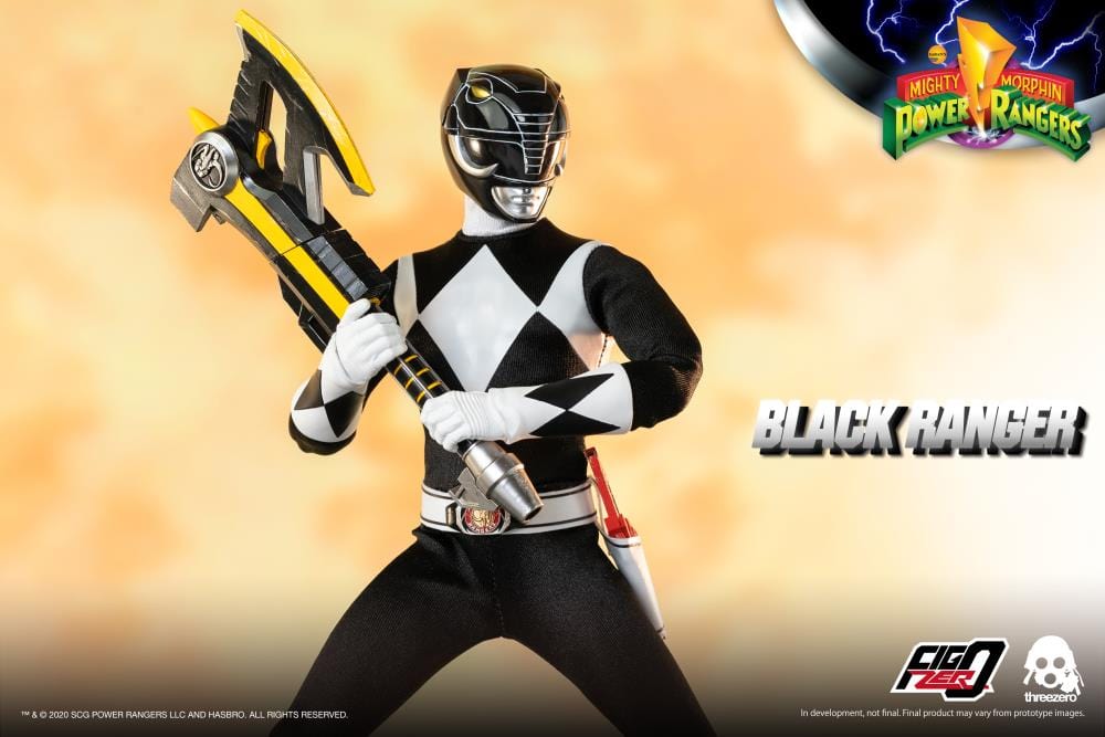 THREEZERO Mighty Morphin Power Rangers FigZero Black Ranger 1/6 Scale Figure