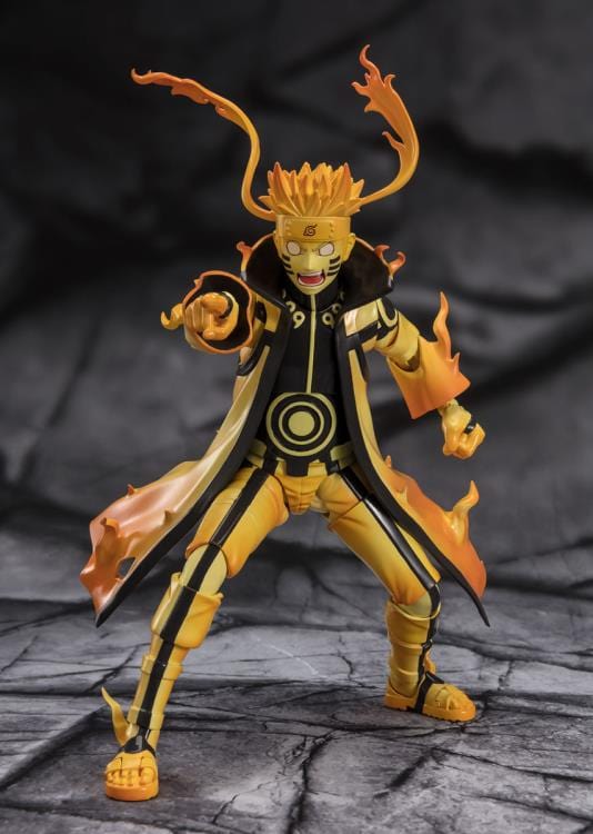 BANDAI SPIRITS Naruto: Shippuden S.H.Figuarts Naruto Uzumaki (Kurama Link Mode Ver.) (The Power of Hope That Connects Feelings) Exclusive