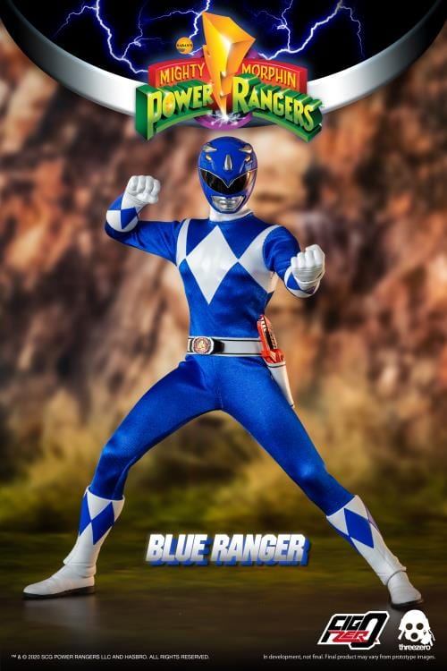 THREEZERO Mighty Morphin Power Rangers FigZero Blue Ranger 1/6 Scale Figure