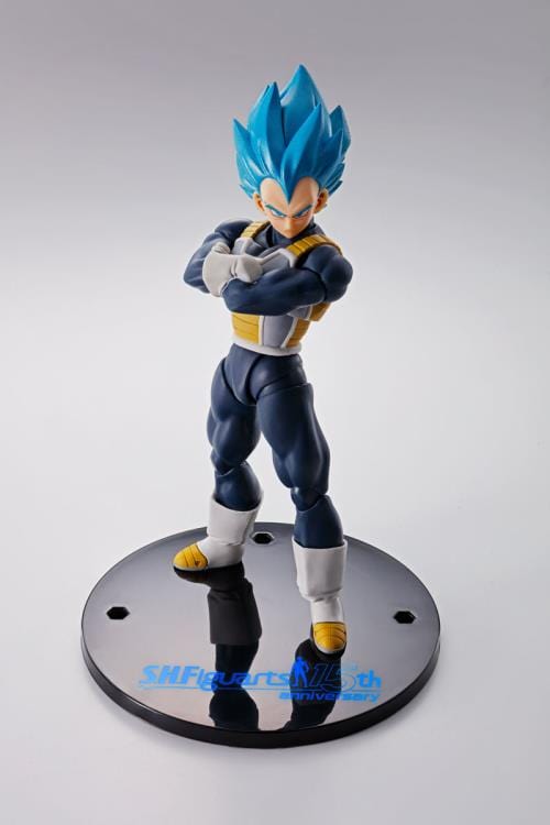 BANDAI SPIRITS Dragon Ball Super: Broly S.H.Figuarts Super Saiyan God Super Saiyan Vegeta (15th Anniversary Ver.) Exclusive