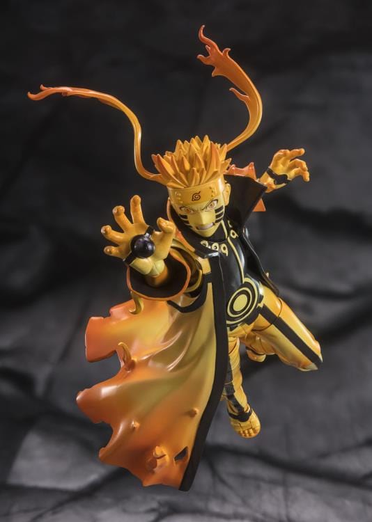 BANDAI SPIRITS Naruto: Shippuden S.H.Figuarts Naruto Uzumaki (Kurama Link Mode Ver.) (The Power of Hope That Connects Feelings) Exclusive