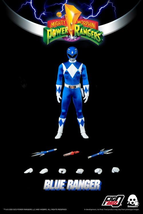 THREEZERO Mighty Morphin Power Rangers FigZero Blue Ranger 1/6 Scale Figure