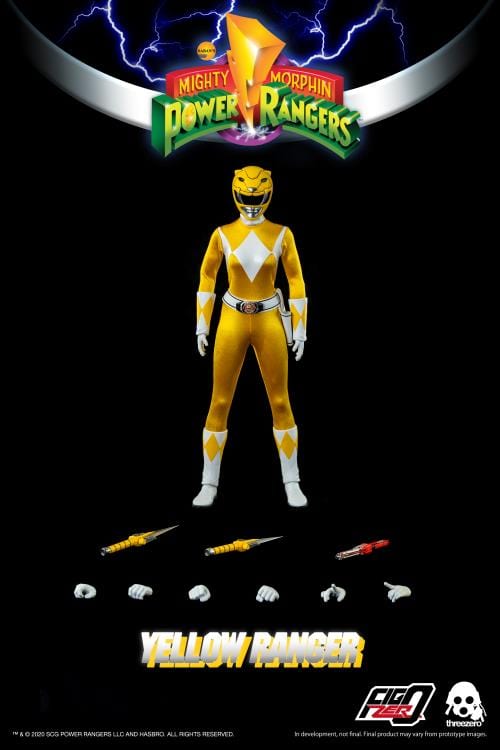 THREEZERO Mighty Morphin Power Rangers FigZero Yellow Ranger 1/6 Scale Figure