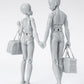 BANDAI SPIRITS S.H.Figuarts DX Body-chan School Life Edition Set (Gray Color Ver.)