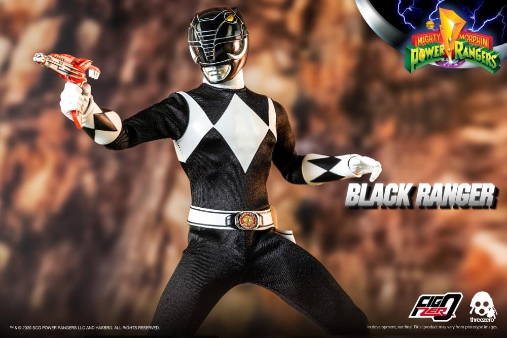 THREEZERO Mighty Morphin Power Rangers FigZero Black Ranger 1/6 Scale Figure